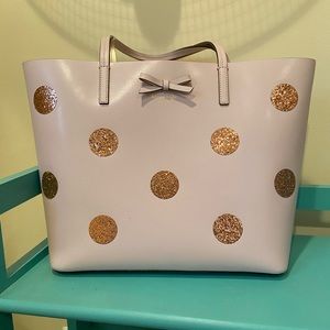 Kate Spade Pink Polka Dot Tote